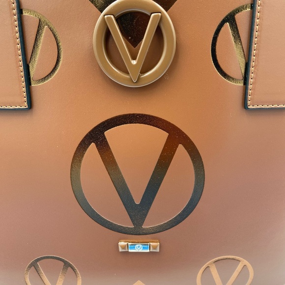 NEW! VALENTINO BY MARIO VALENTINO MAGNUS SOHO MONOGRAM LEATHER TOTE - Picture 2 of 16